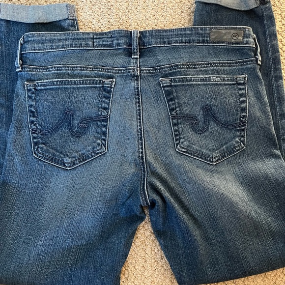 Ag Adriano Goldschmied stilt roll up blue jeans size 30 - Picture 8 of 14
